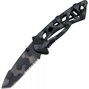 Buck Bones Serrated Folding Knife