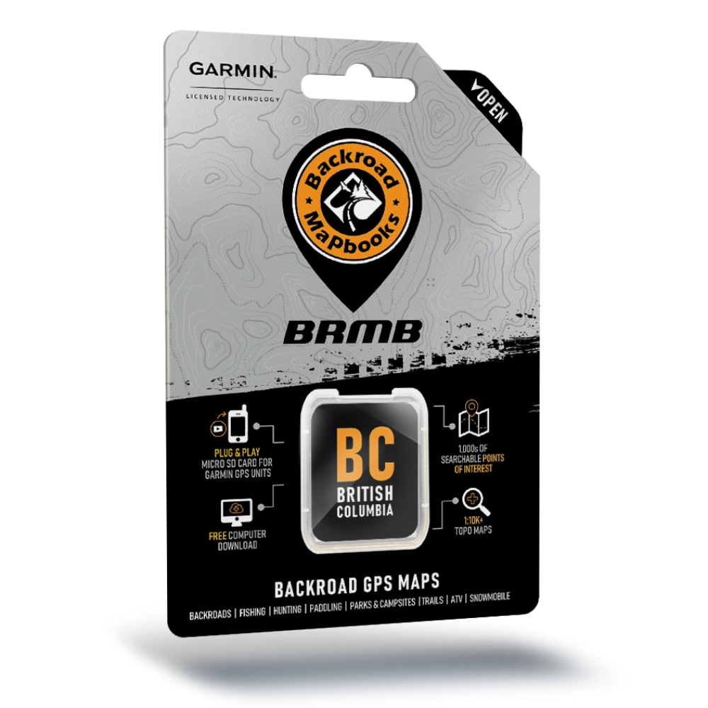 BC Backroad GPS Maps SD Card