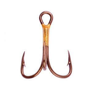 Eagle Claw Bronze 2x Treble Hook 20pk