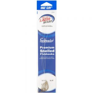 Eagle Claw Snelled Bronze Hook