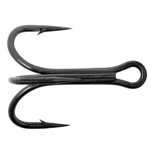 Mustad Black 3x Treble Hook 5Pk