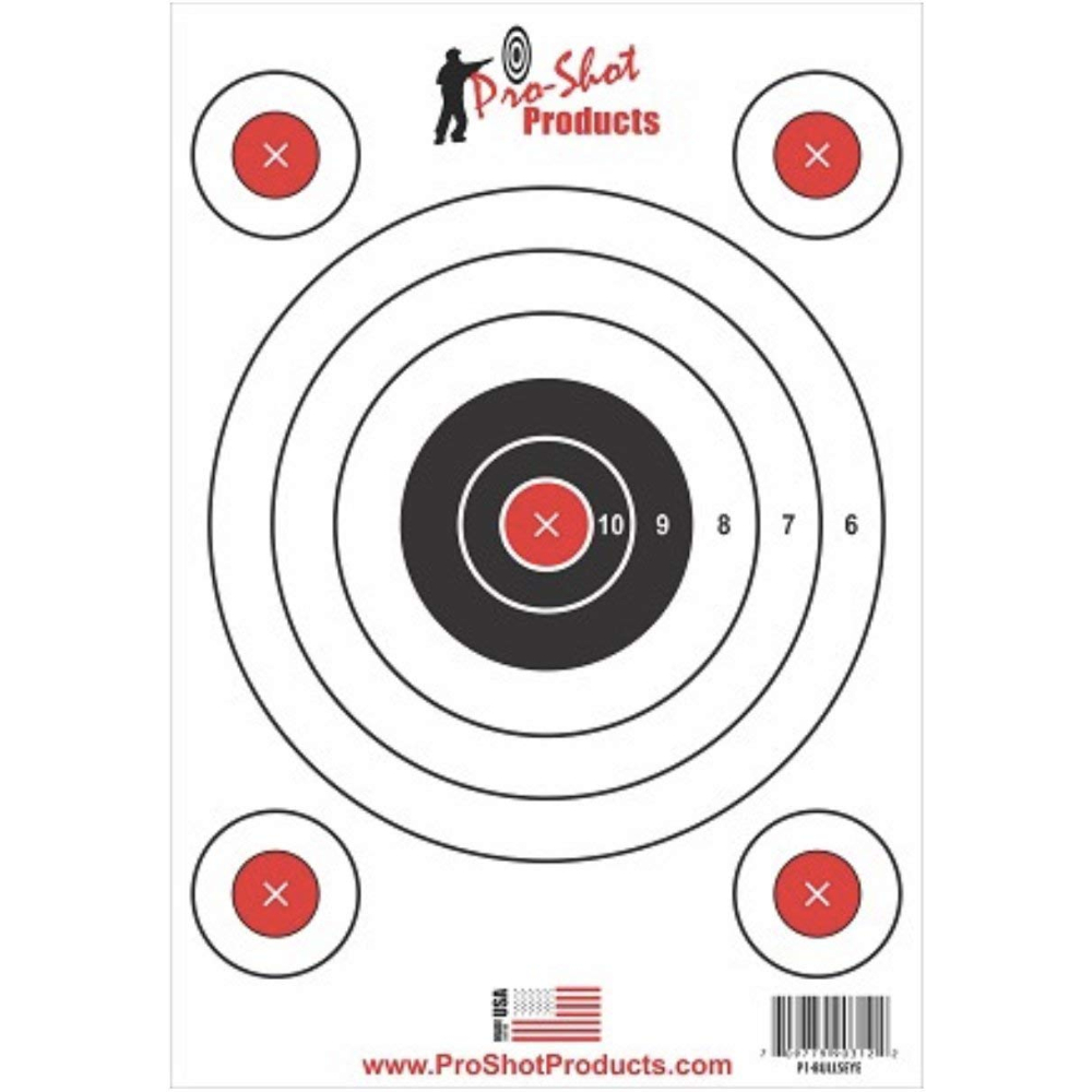 Pro Shot Bullseye 9"x13" Target