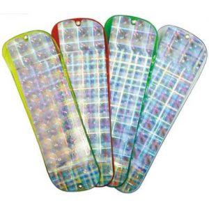Hot Spot Plaid Mylar 11" Flasher